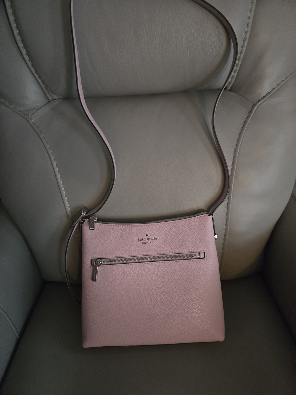 kate spade Blush Pink Leather Crossbody Shoulder Bag